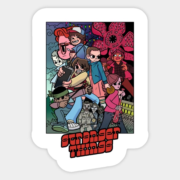 Stranger Things Vs The World Sticker by PinkInDetroit